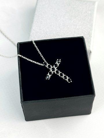 Кольє Хрестик &mdash; срібна прикраса 925 проби